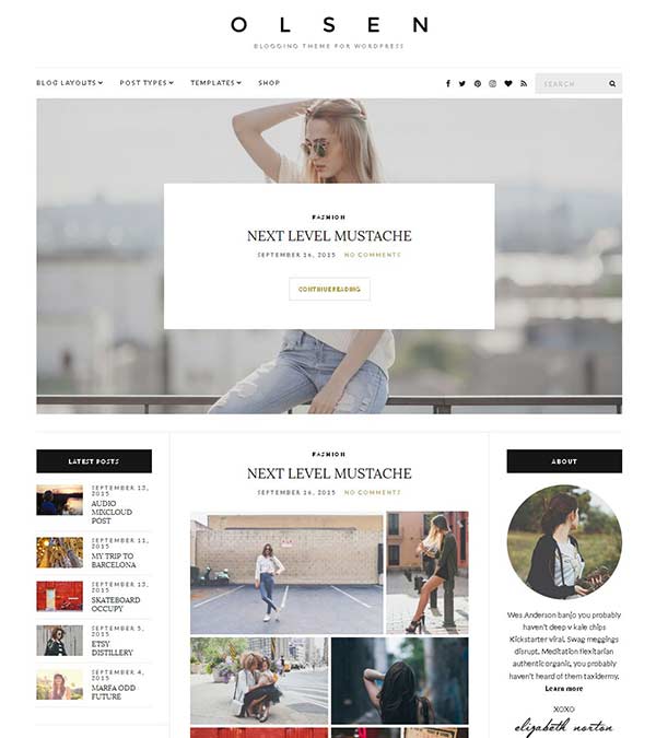 Olsen Blogging WordPress Theme Download Olsen Blogging WordPress Theme
