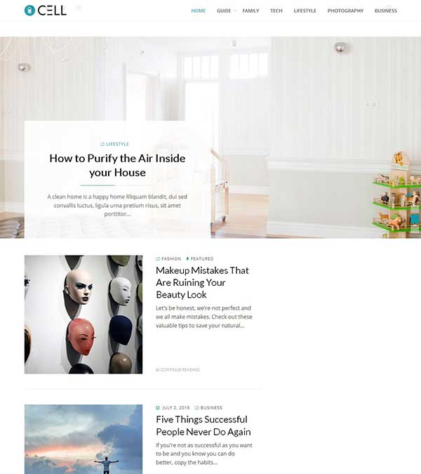 Download Cell Theme Magazine WordPress