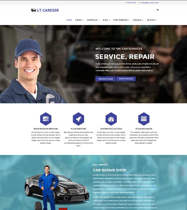 LT Careser Car Repair Services Joomla