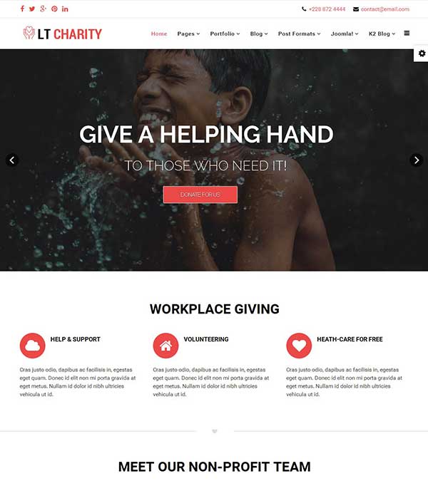 Download LT Charity Non-Profit Joomla