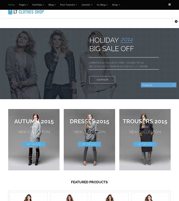 LT Clothes Shop Joomla Template