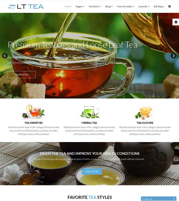 LT Tea Store Joomla Template