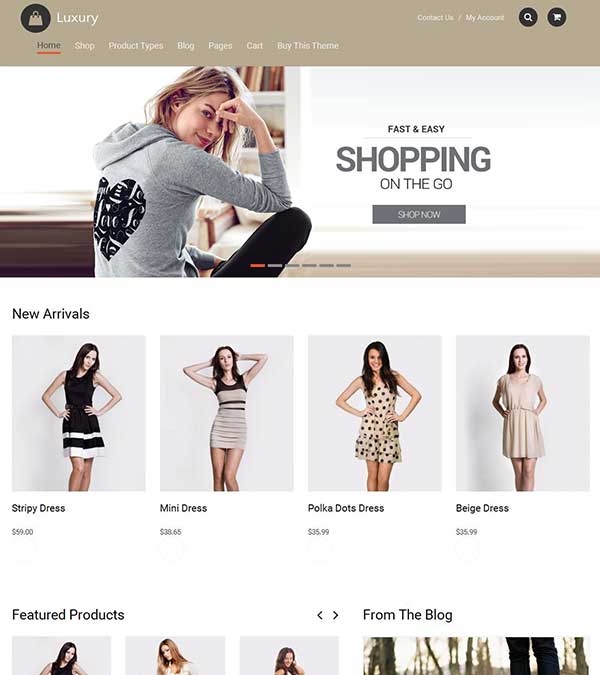 Download Luxury eCommerce WordPress Theme