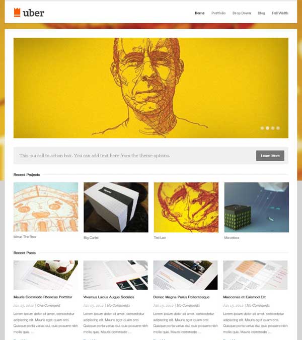 Uber Theme Portfolio WordPress Download Uber Theme Portfolio WordPress