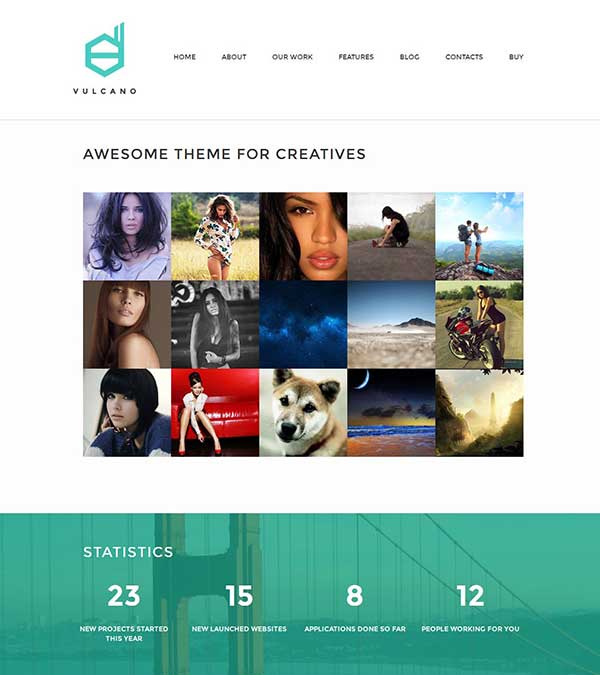 Vulcano Theme Creative WordPress