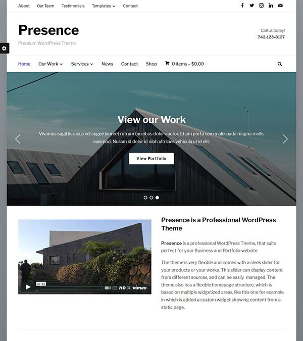 Download Presence Multipurpose WordPress Theme