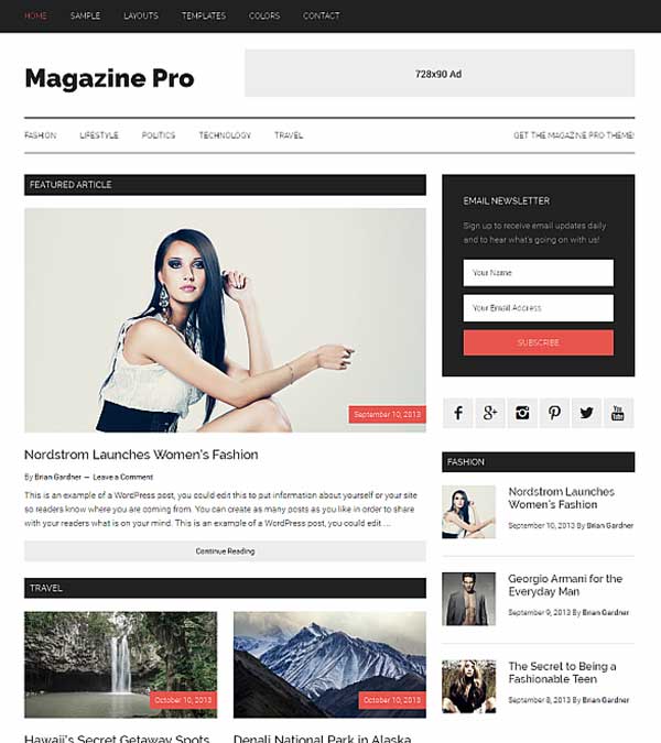 Magazine Pro Genesis WordPress Theme Download Magazine Pro Genesis WordPress Theme
