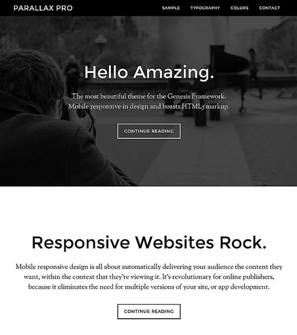 Parallax Pro Genesis WordPress Theme Download Parallax Pro Genesis WordPress Theme