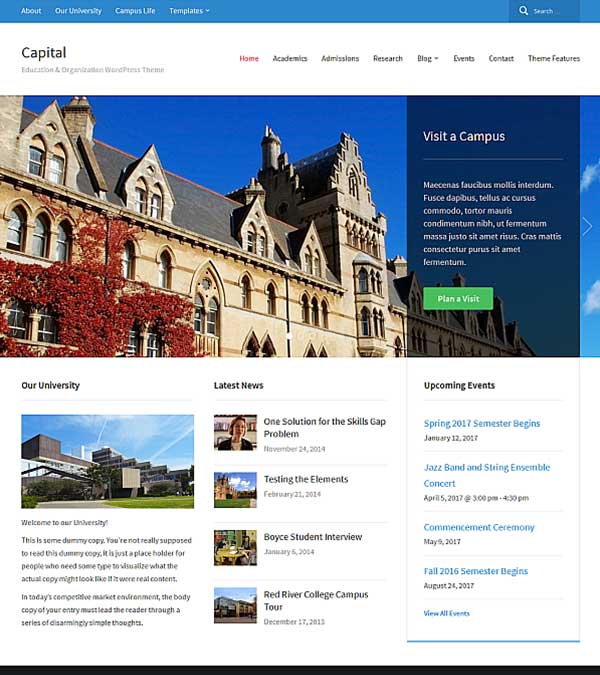 Download Capital Corporate WordPress Theme