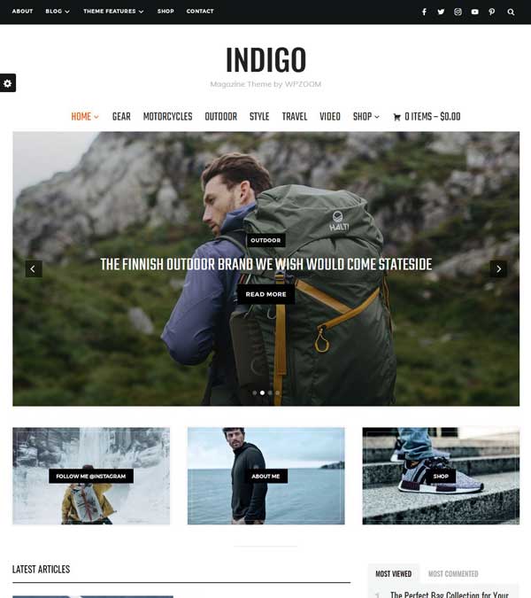 Download Indigo Magazine WordPress Theme