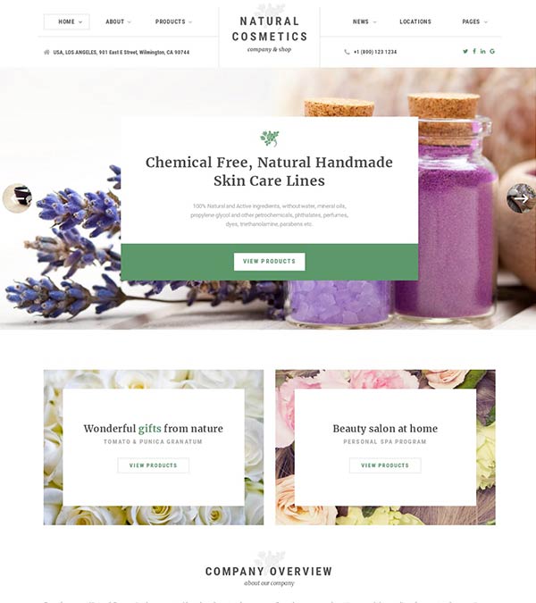 Download Natural Cosmetics Store Web Template