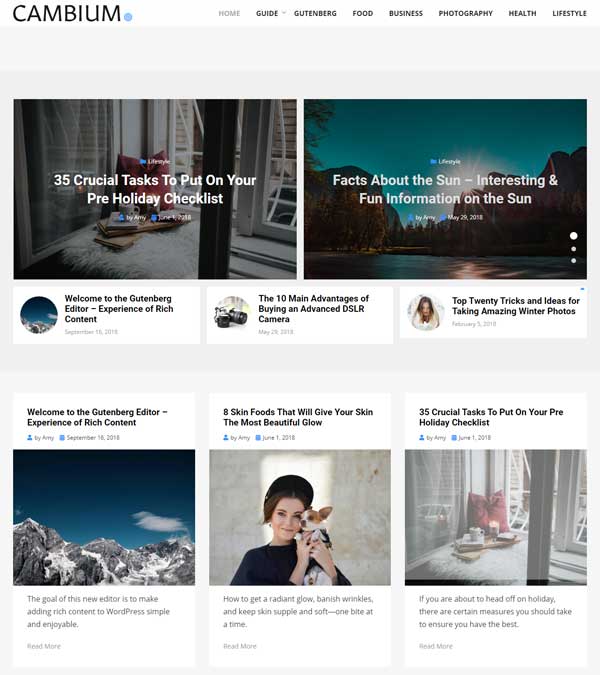 Download Cambium News Magazine Blog Theme