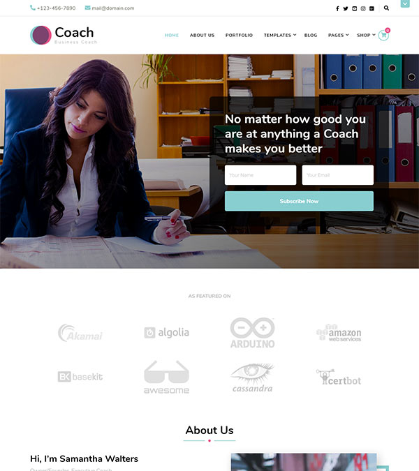 Blossom Coach Pro WordPress Theme