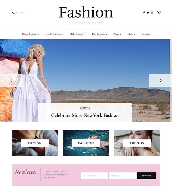 Download Blossom Fashion Pro Blog WP Theme