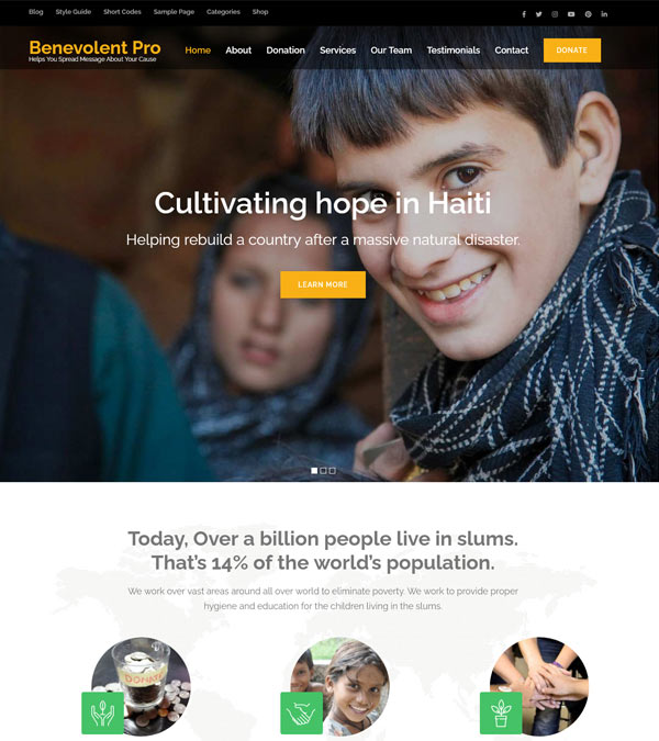 Download Benevolent Pro Fundraising WP Theme