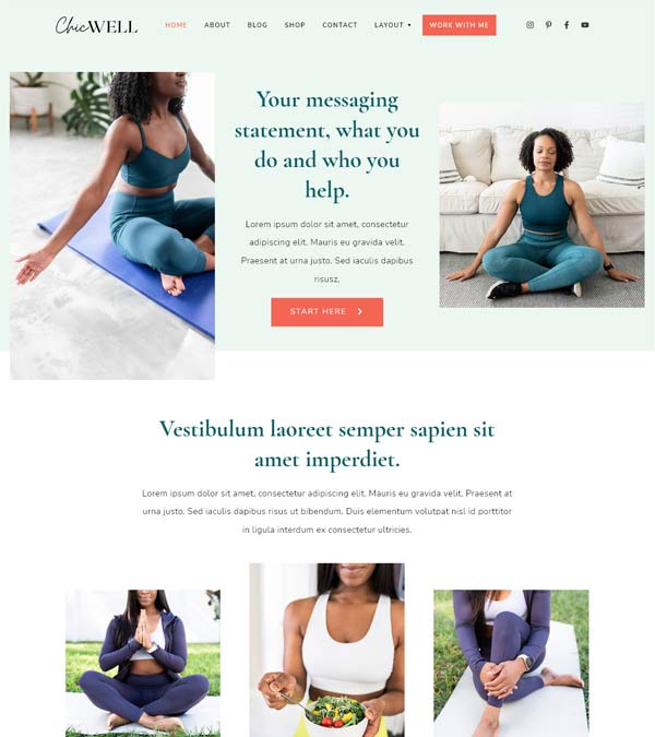 Download ChicWell Health Wellness WP Theme