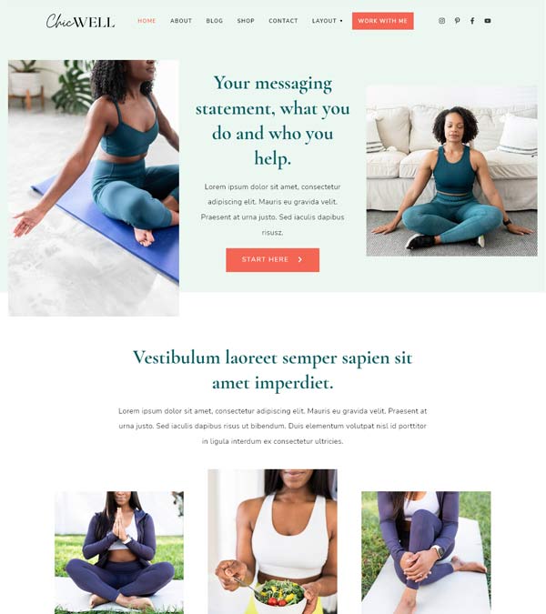 ChicWell Health Wellness WP Theme