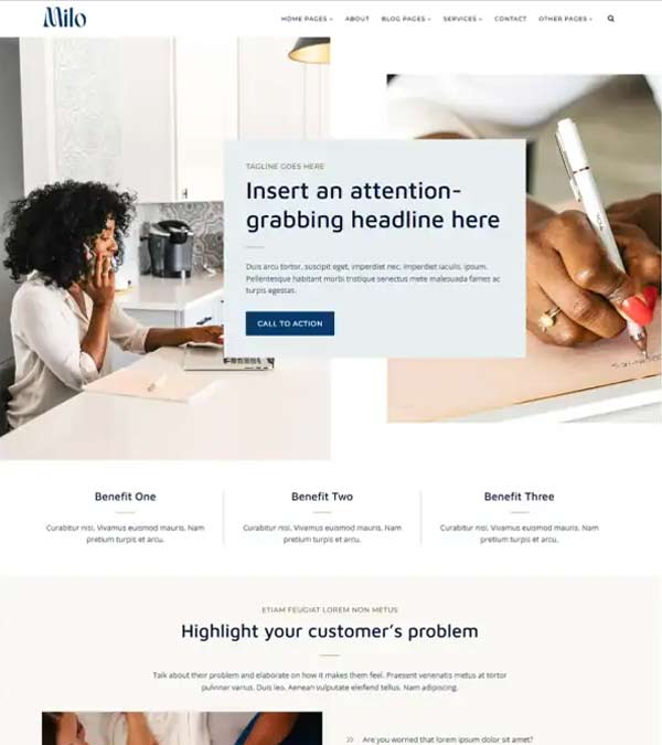 Milo Bloggers Kadence WP Theme